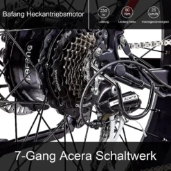 JOBOBIKE E-Bike Elektrofahrrad E-Mountainbike Robin, 26 Zoll Fat-Reifen Elektrobike, LG Akku 250w Heckmotor Gang SHIMANO Acera Schaltwerk, Kettenschaltung, Aluminium-Rahmen, Mechanische Scheibenbremse Damen Heren -Globbervi Verkaufe 8aa7e7779eb04603e8f6feb468deb7a1