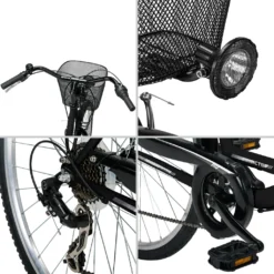 Bergsteiger Florenz 28 Zoll Damenfahrrad, Ab 160 Cm, Korb, Fahrrad-Licht, Shimano 7 Gang-Schaltung, Standlichtfunktion, Damen-Citybike, Damenrad Im Retro-Design -Globbervi Verkaufe 8acf101b05e7454d6c22dd42c80e48c9