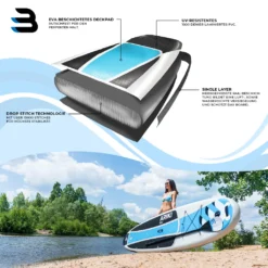 SUP Board ARIKI - Aufblasbar Mit Paddel Pumpe Rucksack - 3 Größen + Für Kinder (325x86x15cm / 10'8") -Globbervi Verkaufe 8ae164d2904e3cdbfad2fc2ca78cd2e3