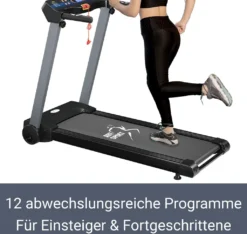 Artsport Laufband Speedrunner 2500 Klappbar Für Zuhause, Leiser 930 Watt Elektromotor, Bis 12 Km/h, 12 Programme, LCD Display, Tablet Halterung & Pulssensoren, Heimtrainer Elektrisch -Globbervi Verkaufe 8b93291ba72709e0f95ff6b7eca387b4