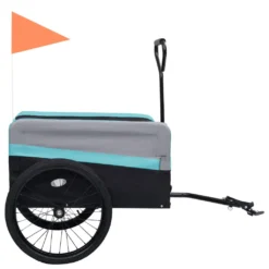 VidaXL 2-in-1 XXL Fahrradanhänger & Trolley Blau Grau Schwarz -Globbervi Verkaufe 8c3ad4fa30e9a535d09b0afd63d35ce7