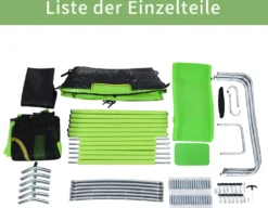 Merax Trampolin Outdoor Gartentrampolin Ø 213 Cm Kindertrampolin Inkl. Leiter, Rutsche, Sicherheitsnetz Und Sprungtuch, Randabdeckung & Zubehör, Grün -Globbervi Verkaufe 8c5ff11fb0ea26d238e472d1ba59691f