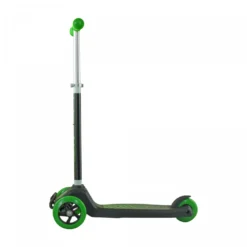 AMIGO 3Step Kinderscooter - Kinderroller Für Jungen Und Mädchen - Mit 3 Rädern Und Verstellbare Lenkerhöhe -Schwarz/Grün