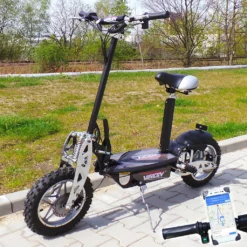 Elektro- Scooter 1000 Watt - "VIRON" E-Scooter 1000W / 36V Elektroroller Mit Smartphone- Halterung