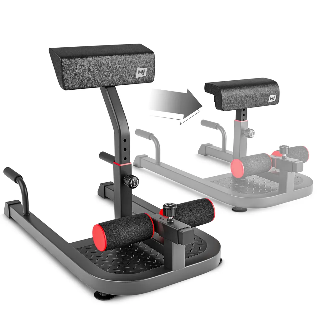 Hop-Sport Sissy Squat Kniebeugentrainer HS-2020SM - Multifunktionaler Beintrainer Für Bauch Und Beine – Verstellbares Sit-Up Trainingsgerät 2 Hop-Sport Sissy Squat Kniebeugentrainer HS-2020SM - Multifunktionaler Beintrainer Für Bauch Und Beine – Verstellbares Sit-Up Trainingsgerät – Bild 2