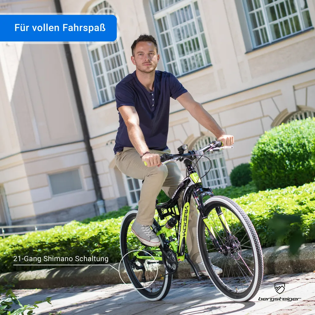 Bergsteiger Kodiak 24 Zoll Kinderfahrrad, Geeignet Für 8, 9, 10, 11 Jahre, Scheibenbremse, Shimano 21 Gang-Schaltung, Mountainbike Mit Vollfederung, Jungen-Fahrrad 4 Bergsteiger Kodiak 24 Zoll Kinderfahrrad, Geeignet Für 8, 9, 10, 11 Jahre, Scheibenbremse, Shimano 21 Gang-Schaltung, Mountainbike Mit Vollfederung, Jungen-Fahrrad – Bild 4