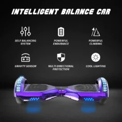 Hoverboards,Hoverboards Kinder,6,5 Zoll Self Balance Scooter,E-Scooter Mit Schönen LED-Lichtern,Bluetooth-Lautsprecher,Geschenk Für Kinder -Globbervi Verkaufe 90e2eda69eb6138fc6f3697c9eece30f