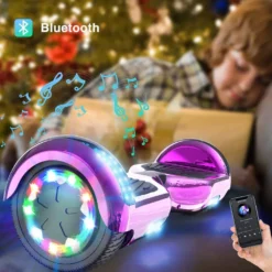 Hoverboard 6.5 Zoll-LED & Bluetooth Mit 350W*2 Motorbeleuchtung-für Kinder Und Jugendliche, Selbstausgleichender Elektroroller Elektroscooter Elektro Skateboard Rosa -Globbervi Verkaufe 91f37ad8c156330da23ea6f6a2d54bc5