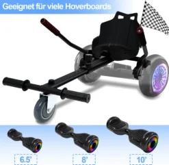 Riossad Hoverboard Sitz, Hoverboard Kart Aufsatz, Selbstausgleichender Roller Kompatibel Von 6,5"bis 10" Groessenverstellbar Fuer Kinder Und Erwachsene -Globbervi Verkaufe 9208a2f1a97d4624c2ef750be1eaabf8