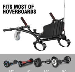 Mega Motion-6.5 Zoll- Hoverboard Mit HoverKart Gokart, Self Balance Scooter Mit Bluetooth- LED Lights Elektroscooter, Skateboard Für Jugendliche Und Kinder -Globbervi Verkaufe 925988ab9206c53b0783090fc0bbccbb