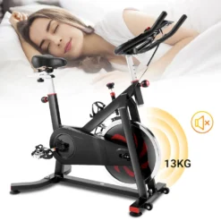 HEKA Heimtrainer Fahrrad, Hometrainer, Indoor Bike Mit Riemenantrieb, LCD-Display, Pulsmesser Und 13kg Schwungrad, Belastbar Bis 200kg, Fahrrad Für Zuhause, Schwarz -Globbervi Verkaufe 928202263b54e19bcd2c34a366858eaa