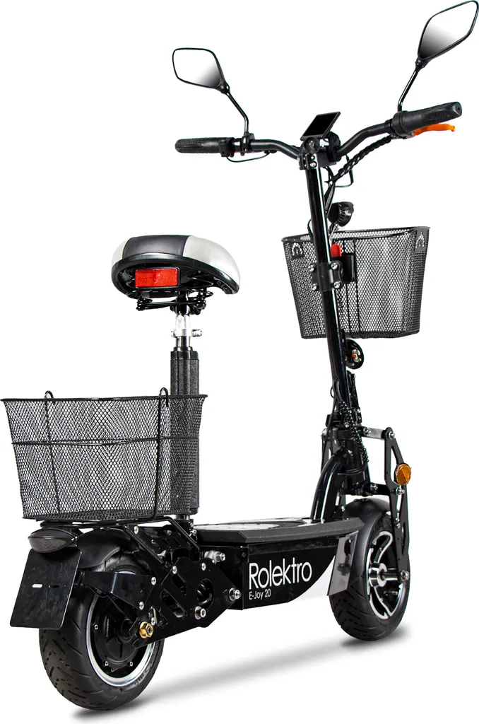 Rolektro, E-Joy 20, Schwarz, Faltbarer E-Scooter Mit Straßenzulassung 4 Rolektro, E-Joy 20, Schwarz, Faltbarer E-Scooter Mit Straßenzulassung – Bild 4