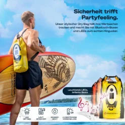 Sportstech 8in1-Stand Up Paddling Board Set + Kajak-Sitz & LED Dry Bag + Lautsprecher, Standup Paddleboard Aufblasbar + Luftpumpe & Fiberglas Paddel, Sommerspaß Stand-up Paddling, WBXs Surfbrett -Globbervi Verkaufe 93c9da2725e2ecf59a28390f620a6253