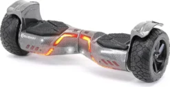 Hoverboard Robway X2 Carbon Offroad 10 Zoll - 700 W - 15,00 Km/h - Hoverboard Offroad - LED Farbbänder - App-Steuerung - Bluetooth - Premium Lautsprecher - Self-Balance System - Smart Selbstausgleichender Elektroroller E-Balance Balancetrainer Fürs Gelände Kinder Hoverboard Auch Für Erwachsene Geeignet E-Board Elektro Offroad Hoverboard Balance Scooter Offroad