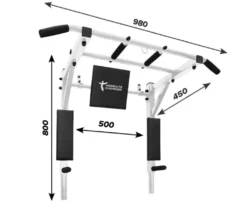 Klimmzugstange Mit Dip Station 3 In 1 - PROFI / Weiß - Multifunktional, Wandmontage - STM -Globbervi Verkaufe 94d221469aee9659db445d0c0cf6f5c3