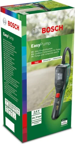 BOSCH EasyPump Akku-Druckluftpumpe 10.3 Bar -Globbervi Verkaufe 94fbbc9cf260b2cc243ec7f07fdab8e7