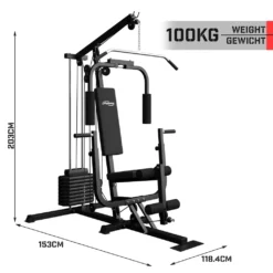 Physionics® Kraftstation - Verstellbar, Latzug, Butterfly, Beincurl, Armcurl, Rudern, Für Zuhause, 40kg Gewichte - Fitnessstation, Multistation, Trainingsstation, Homegym, Multigym, Krafttraining -Globbervi Verkaufe 954e2fc000231eaaf9794509aec5bcda