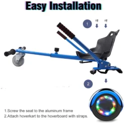 Markboard-Hoverboard -Elektro Self Balance Scooter, 6,5 Zoll Self-Balancing Scooter Mit Hoverkart Go-Kart Für Erwachsene Und Kinder - Mit Bluetooth Lautsprecher LED -Globbervi Verkaufe 95879127688aed1146b621c281e38a70