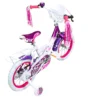 HI5FIVE Kinderfahrrad Emily Mit Rücktritt, Stützrädern Und Gepäckträger 14 Zoll