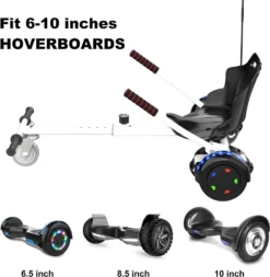 Markboard 6,5 Zoll Hoverboard Mit Bluetooth, LED-Leuchten,350W *2 Motorbeleuchtung Lila + Hoverkart Carbon Schwarz, Self Balance Elektroscooter + Gokart ,Elektroroller Mit Hoversitz, Balance Board + Go-Kart -Globbervi Verkaufe 96ccaea3c81bcd0a37e01fcbc81c8f80
