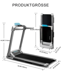 OVICX Q2S Klappbar Laufband - Smart Fitness Datenerfassung APP Für Zuhause Kleine Räume Bis Zu 14km/h Max 120Kg Elektrisches Laufbänder Mit LED Display Bluetooth Kompaktes Walking Pad Workout Sportgeräte Home Gym Treadmill -Globbervi Verkaufe 96e60f9ee81c34e1966332a0389848fe