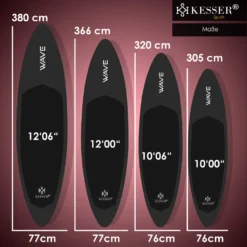 KESSER® SUP Board Aufblasbar Set Mit Sichtfenster Stand Up Paddle Board Premium Surfboard Wassersport | 6 Zoll Dick | Komplettes Zubehör | 130kg , Farbe:(AQUA) Rot 320CM -Globbervi Verkaufe 96ff0555f1f33dea115d7f50ccd6c7b6