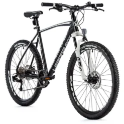 26 Zoll Alu Mountainbike Leader Fox Factor 8 Gang Scheibenbremsen Rh 46 Cm Black White