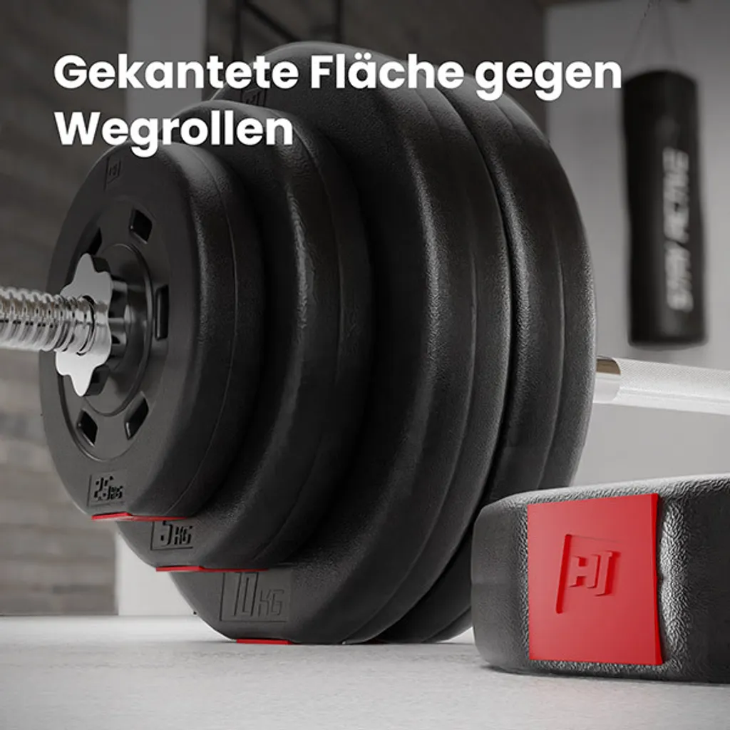 Hop-Sport Hantelbank Kraftstation HS-1080 Mit 39 KG Hantelset Langhantel Gewichte 4x5 Kg; 4x2,5 Kg 9 Hop-Sport Hantelbank Kraftstation HS-1080 Mit 39 KG Hantelset Langhantel Gewichte 4x5 Kg; 4x2,5 Kg – Bild 9