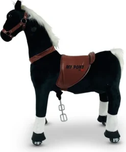 Roll/ Reitpferd Schwarz/ Weiß Lenkbar XXXL Large -Globbervi Verkaufe 981186203ca14684dc5f4b94baf24e8b