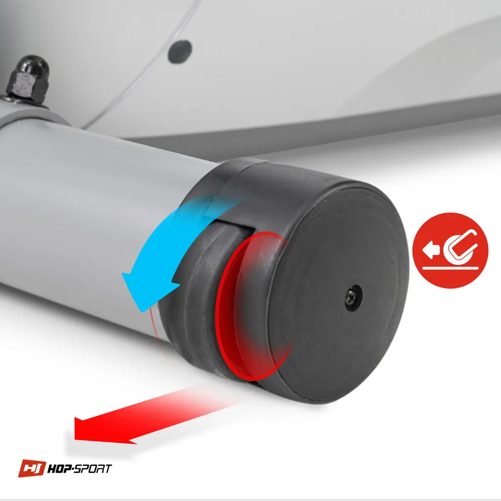 Hop-Sport Heimtrainer HS-035H Fitnessbike Zuhause Mit Computer Ergometer Belastbar 135kg Silber 9 Hop-Sport Heimtrainer HS-035H Fitnessbike Zuhause Mit Computer Ergometer Belastbar 135kg Silber – Bild 9