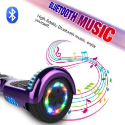 Hoverboard 6,5 LED Mit Bluetooth|die Tasche |LED| Leistungsstarkem 2*350W Motor Chrome Lila Flash Selbstausgleichender Elektroroller Mit Blinkt Elektroscooter Skateboard Segway Neues Modell Spielzeug Und Geschenk Für Kinder -Globbervi Verkaufe 9a0ba6dd820b421774fd1377b21fa822
