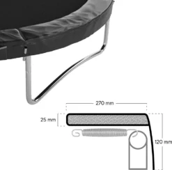 Kinetic Sports Randabdeckung Ersatzteil Gartentrampolin Für 'Ultimate Pro' Mit Ø 305 Cm | Extra Dick 25mm EPE-Schaumstoff | Breite 27cm | UV Beständig | Reißfest | Ersatz Rahmenpolster Schutzpolster -Globbervi Verkaufe 9b21a5584decfe925f5200e6cbde5c4c