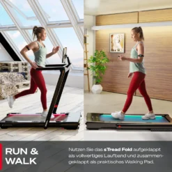 Sportstech 2in1 Laufband Klappbar Mit App + LED-Funktion | STread Fold Bis 12 Km/h & Walking Pad Mode Bis 6 Km/h | Fitnessgerät Für Zuhause + Büro | Treadmill Mit 360° Tablet Holder & 2 LCD-Displays -Globbervi Verkaufe 9c99301f562b7ad1e7e3fd0d71a98e97