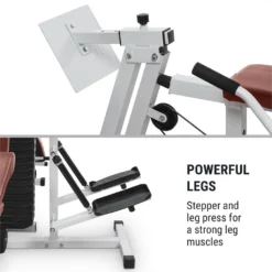 KLARFIT Kraftstation Ultimate Gym 9000 7 Stations Bis 150kg QR Stahl Weiß Fitnessturm Fitnessstation Power -Globbervi Verkaufe 9d1f144f8dac221d0c716872d08c74ce