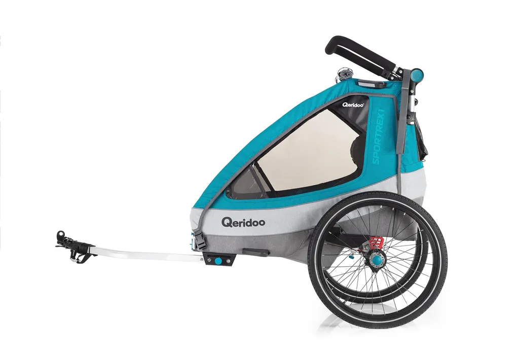 Qeridoo Sportrex1 Petrol Kinderanhänger 18 Qeridoo Sportrex1 Petrol Kinderanhänger – Bild 18