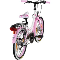 Galano Blossom 20 Zoll Kinderfahrrad Mädchenfahrrad Cityrad Kinderräder Tiefeinsteiger Fahrrad Kinderrad 3 Gang Schaltung, Farbe:weiß/pink -Globbervi Verkaufe 9d8424d3891023a8890ce92519b41d76