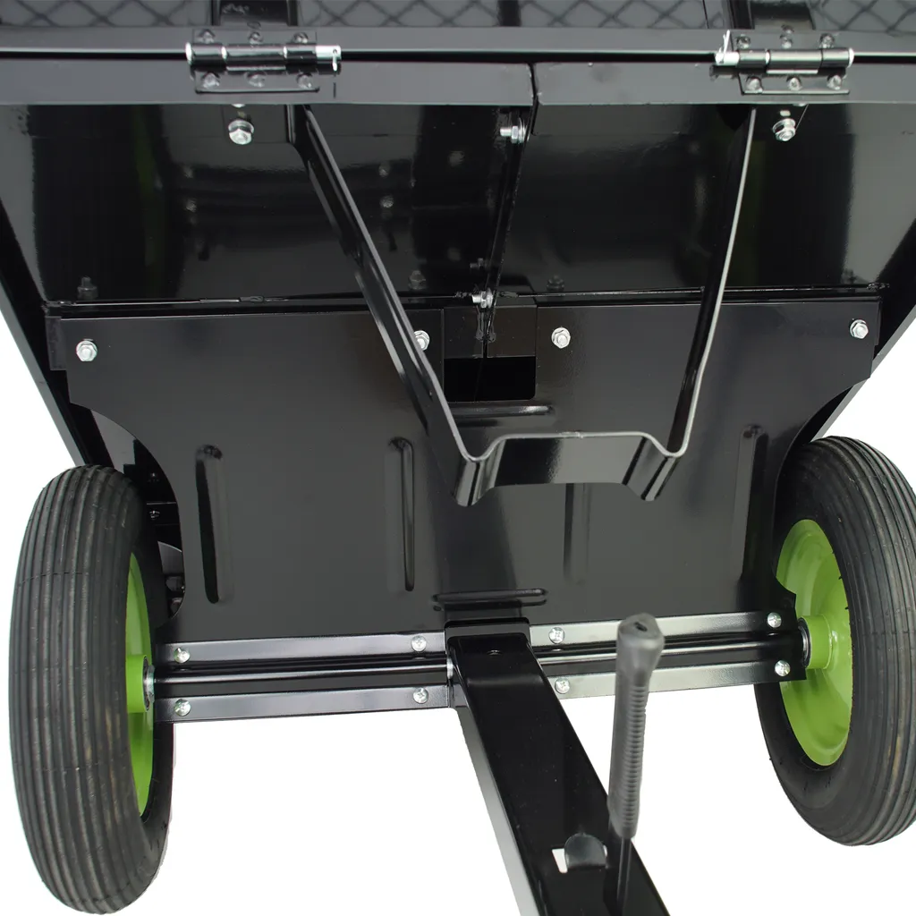 Rasentraktor Anhänger Kippanhänger 300 Kg Kippbar Mit Kupplung 10 Rasentraktor Anhänger Kippanhänger 300 Kg Kippbar Mit Kupplung – Bild 10