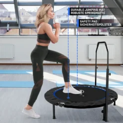 Physionics® Fitness Trampolin - Ø 101 Cm, Höhenverstellbarer Haltegriff, Bis 150 Kg, Klappbar - Mini-Trampolin, Aerobic Trampolin Für Erwachsene Und Kinder, Indoor, Jumper, Rebounder 16 Physionics® Fitness Trampolin - Ø 101 Cm, Höhenverstellbarer Haltegriff, Bis 150 Kg, Klappbar - Mini-Trampolin, Aerobic Trampolin Für Erwachsene Und Kinder, Indoor, Jumper, Rebounder -Globbervi Verkaufe a08cc21d8d9801da82d63cd5b6d62bfd