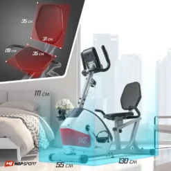 Hop-Sport Liegeergometer HS-035L Solo - Sitz-Heimtrainer Für Senioren - Liegefahrrad Belastbar Bis 135kg - Liegend Fahrradtrainer Für Zuhause Silber -Globbervi Verkaufe a0d508d26b1bb85a63e25e6580b950bf