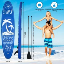 COSTWAY 297x75x16cm SUP Board Aufblasbar Stand Up Paddling Board Inkl. Pumpe Paddel Und Center Finne 7 COSTWAY 297x75x16cm SUP Board Aufblasbar Stand Up Paddling Board Inkl. Pumpe Paddel Und Center Finne -Globbervi Verkaufe a17ae1e6b683b80cda64f908fb062333