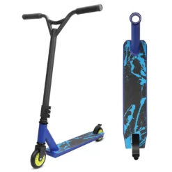 Stunt Scooter Freestyle Tretroller YOLEO Pro Scooter Kickscooter Roller Für Kinder Und Erwachsene Tragfähigkeit: 100 Kg ABEC 7 Steel Y Lenker (blau)