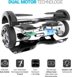 Hoverboard Bluewheel HX310s App-Steuerung Farbe: Carbon E-Balance Selfbalance Scooter E-Skateboard Stehroller Elektroroller LED -Globbervi Verkaufe a54a1fda8c7f7e9e36bbb11fc526a1b6