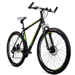 Bergsteiger Detroit 29 Zoll Mountainbike, Geeignet Ab 170 Cm, Scheibenbremse, Shimano 21 Gang-Schaltung, Gabel-Federung Mit Lockout-Funktion, Jungen-Fahrrad & Herren-Fahrrad