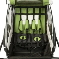 SAMAX 360° Drehbarer Fahrradanhänger 2in1 Jogger - In Grün - Black Frame -Globbervi Verkaufe a5907430c66224eb8dcb2ec919fd2c99