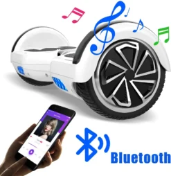 Mega Motion 6,5 Zoll Hoverboard Musik Bluetooth Lautsprecher Weiss，Neues Modell Spielzeug Und Geschenk Für Kinder Elektroscooter Skateboarding Self Balance Scooter -Globbervi Verkaufe a6171f8e8a0be913c43090fbe4fbeedc