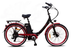 Cuore - Schwarz - 250W/20Ah - Faltbares Stadt-Elektrofahrrad - Stadt E-Bike