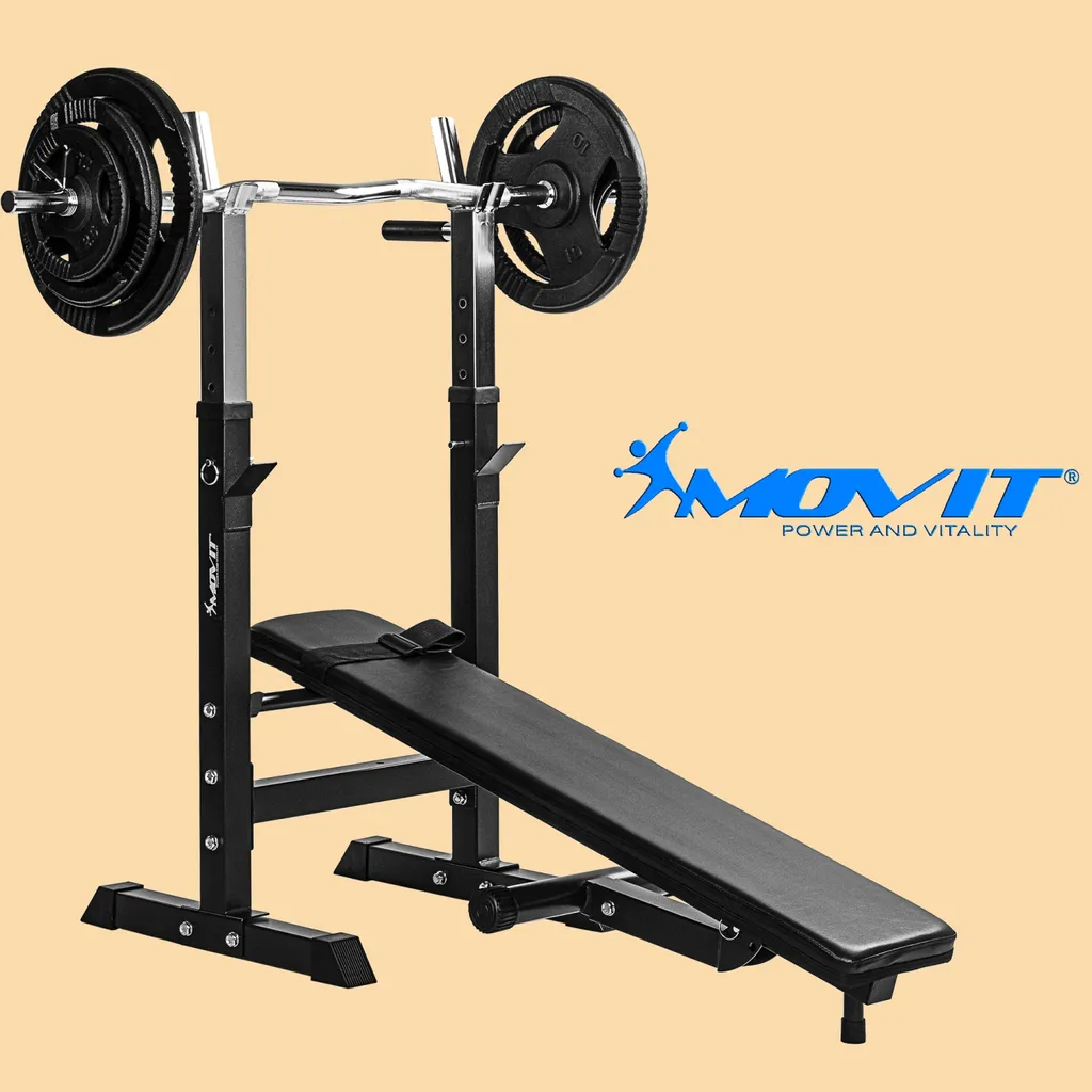 MOVIT Hantelbank Langhantelablage Dip-Station Home-Gym Kraftstation 8 MOVIT Hantelbank Langhantelablage Dip-Station Home-Gym Kraftstation – Bild 8