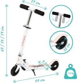 Aluminium-Roller Roller Kinder Tretroller QKids Flo Rosa -Globbervi Verkaufe a7a78d9b591dbb05a2a92692122c10ba