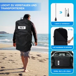 POLE9 Stand Up Paddling Board Mit Premium SUP Zubehör | 320 X 80 X 15 Cm Ultraleichtes Aufblasbares Board | Wasserdichter Rucksack, Double-Action-Pumpe, Aluminium-Paddel, (Farbe:Blau) 9 POLE9 Stand Up Paddling Board Mit Premium SUP Zubehör | 320 X 80 X 15 Cm Ultraleichtes Aufblasbares Board | Wasserdichter Rucksack, Double-Action-Pumpe, Aluminium-Paddel, (Farbe:Blau) -Globbervi Verkaufe a7c97609e4d25612088f7526537c2848