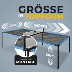 Slazenger Tischtennisplatte Spyder Air - 240 X 120 X 63,5 CM - Leicht Und Kompakt - Mehrere Spiele - Ping Pong Und Tischtennis -Globbervi Verkaufe a7dfb22a048a55887eaf3c4237f6a2a0